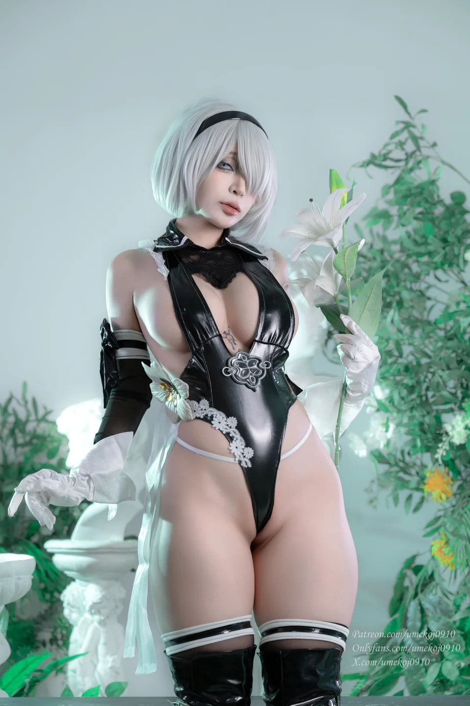 Umeko_J - Eve 2B Dress – Stellar Blade [107P,11V-2.05GB] tg@simisebaisi 【丝足阁】019.webp